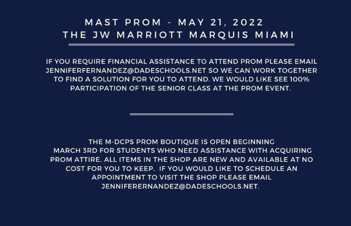 MAST Prom