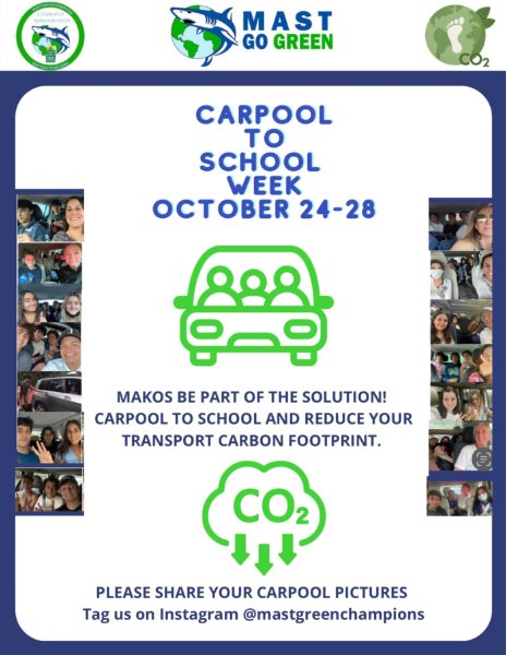 PTSA Green Champions- Carpool to School Week 