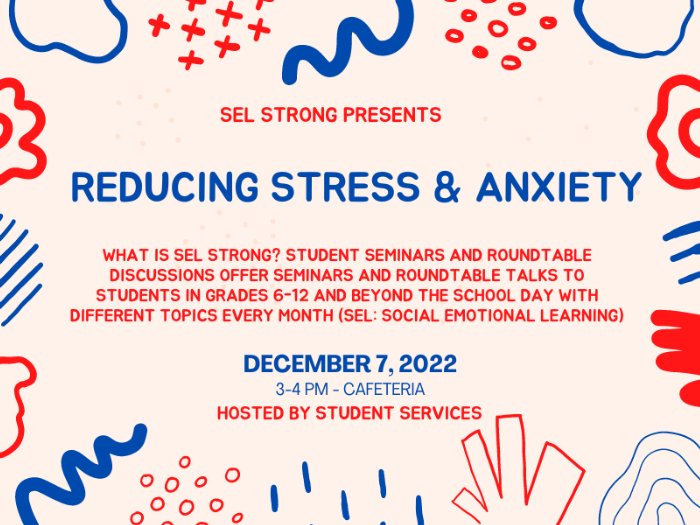 SEL: Round Table Discussion - Reducing Stress & Anxiety