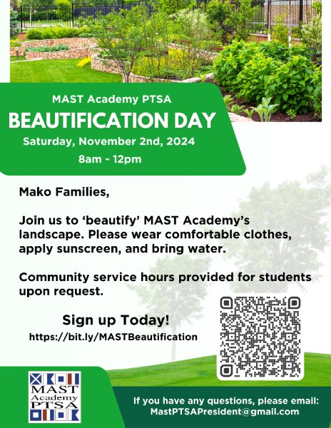 Campus Beautification (MAST Family Day)